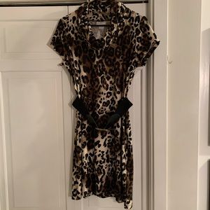 Liz Claiborne animal print belted dress